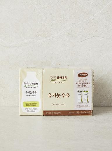 상하목장 유기농우유(200mL×6)