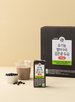 유기농 발아 9곡 검은콩 두유 고칼슘(190mL×16개입)
