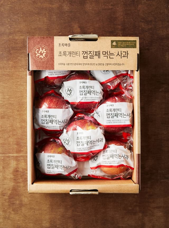 초록개런티 껍질째 먹는사과(1.8kg)