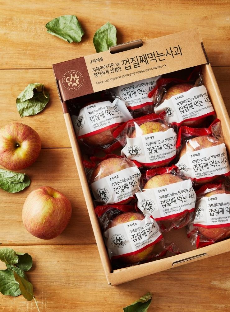 초록개런티 껍질째 먹는 사과(2.5kg/박스)