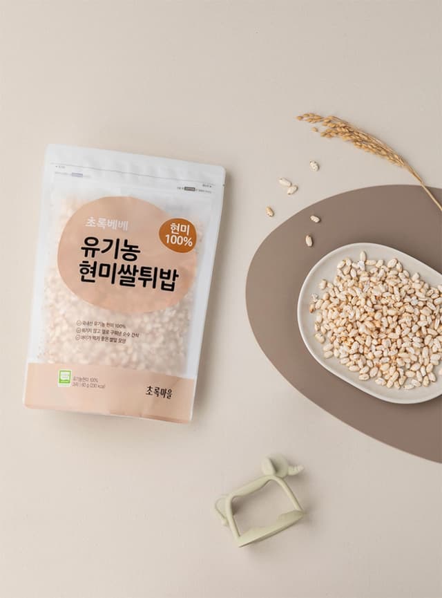 초록베베 유기농 현미쌀튀밥(60g)