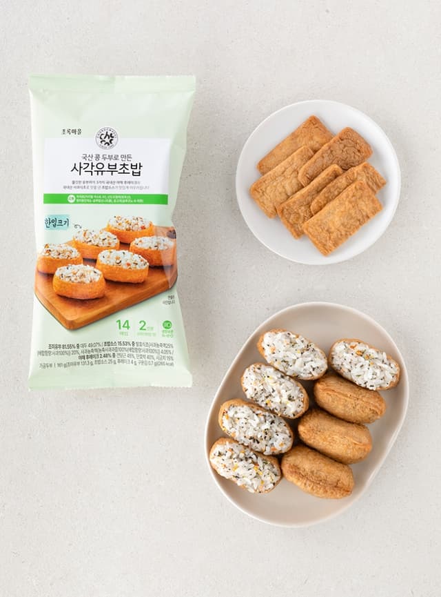 국산콩 두부로 만든 사각유부초밥 (161g/14매입)